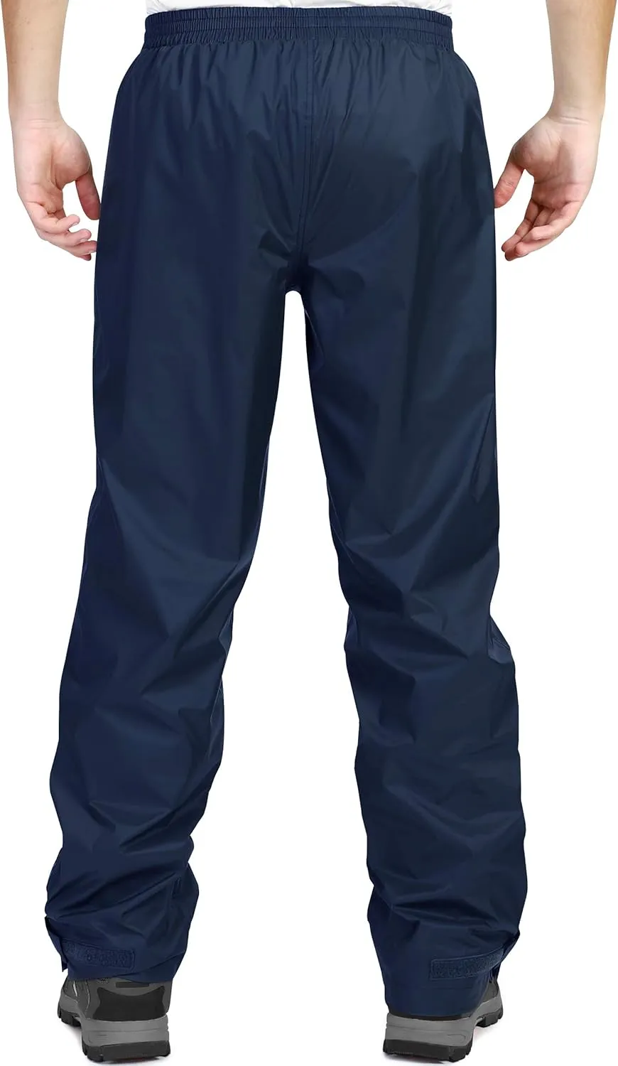33,000ft Men's Rain Pants, Waterproof Rain Over Pants, Windproof Outdoor Pants for Hiking, Fishing