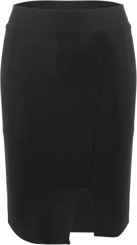 ACSUSS Womens A-Line High Waist Side Slit Hem Slim Fit Office Work Wear Bodycon Pencil Skirts