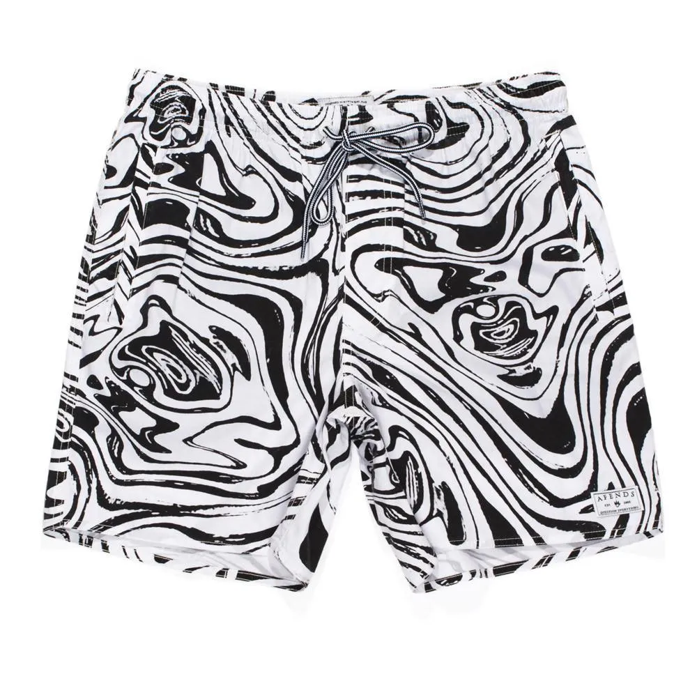Afends Mens Baywatch - Warp - Swim Shorts