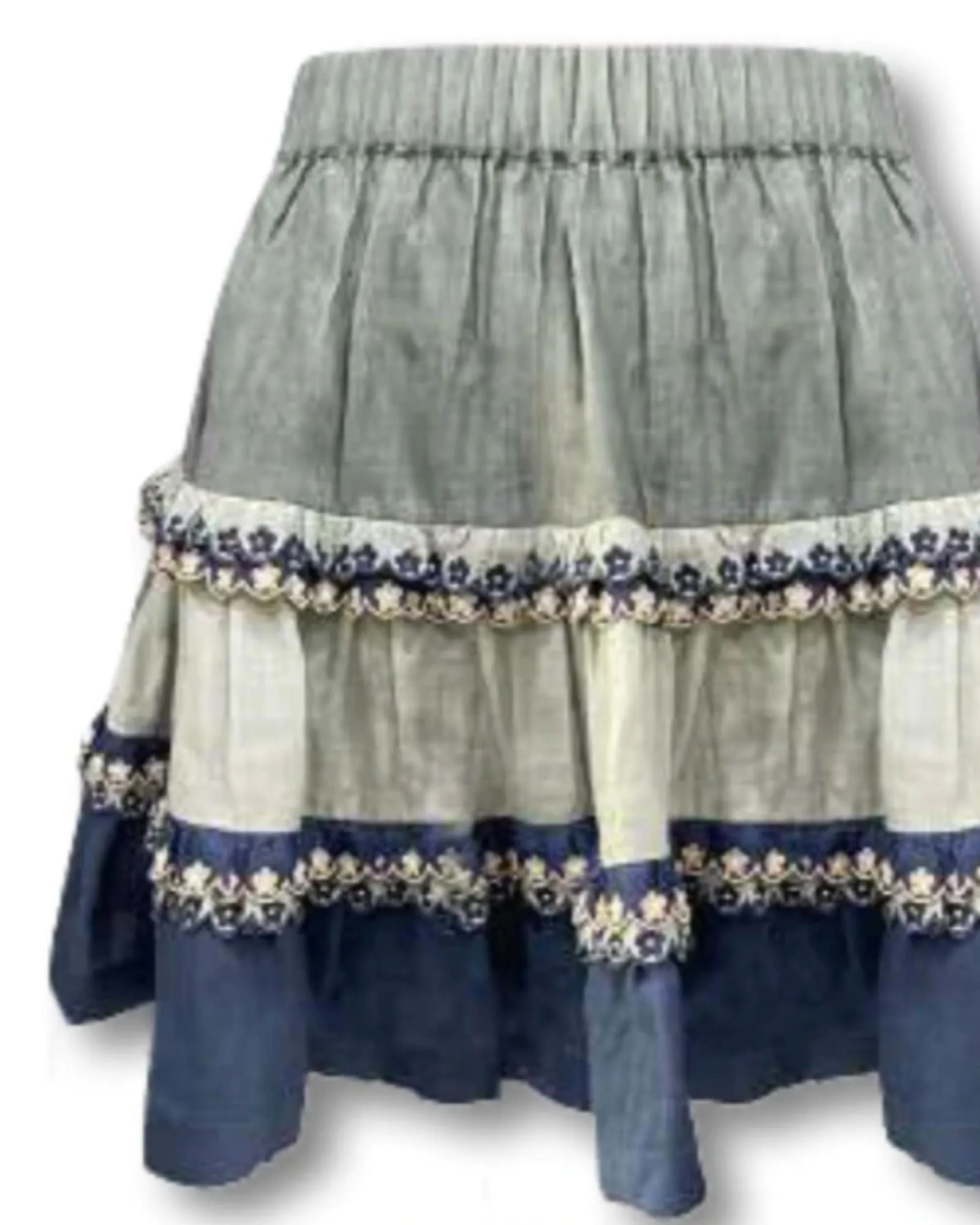 Albany Tiered Skirt in Multi | Multi