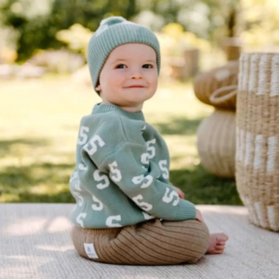 Alpha Beanie Lily Pad & Ivory