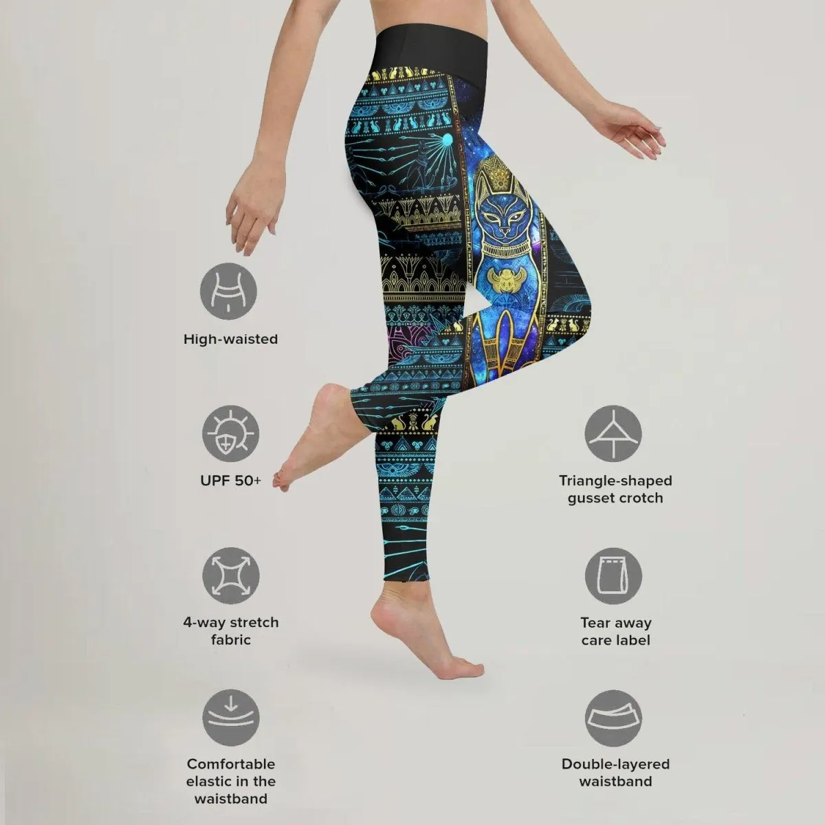 Bastet Galaxy Leggings