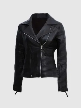 Black Leather Biker Jacket