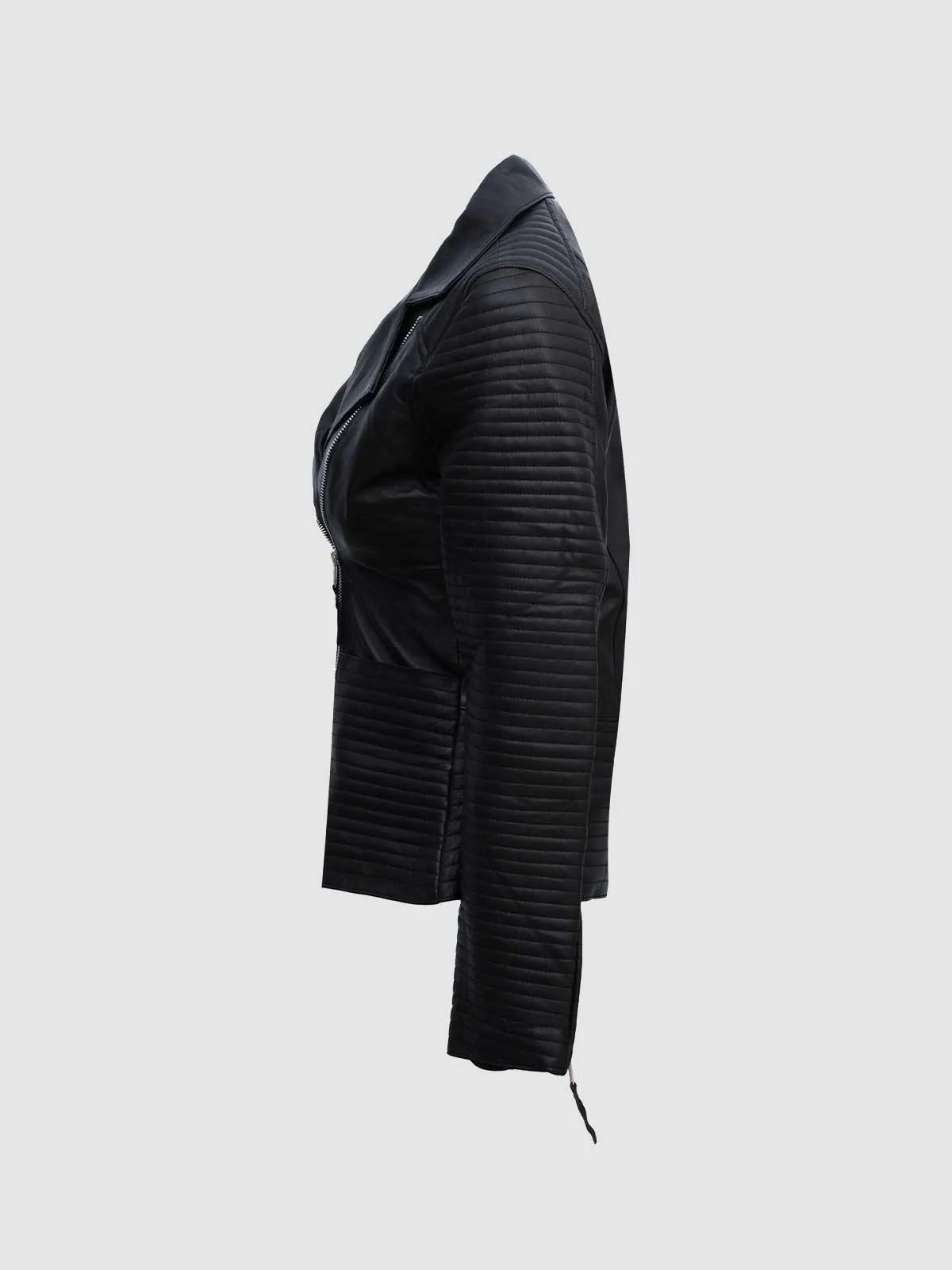 Black Leather Biker Jacket