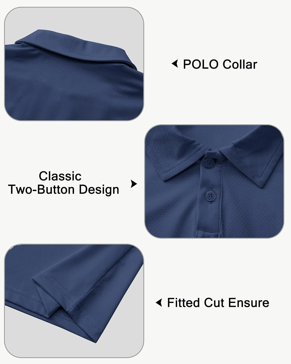 Boys' Performance Polo Shirt - Golf Grid Short Sleeve Collar Shirts Youth Stretch Quick Dry Lightweight Athletic UPF50 
