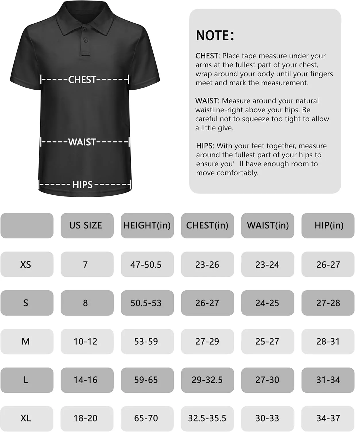 Boys' Performance Polo Shirt - Golf Grid Short Sleeve Collar Shirts Youth Stretch Quick Dry Lightweight Athletic UPF50 