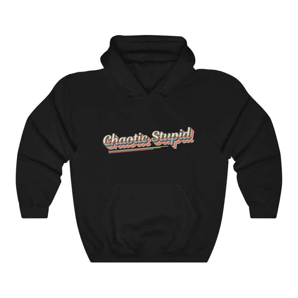 Chaotic Stupid Retro Hoodie