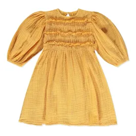 Chelsea Shirred Peasant Dress - Select Size