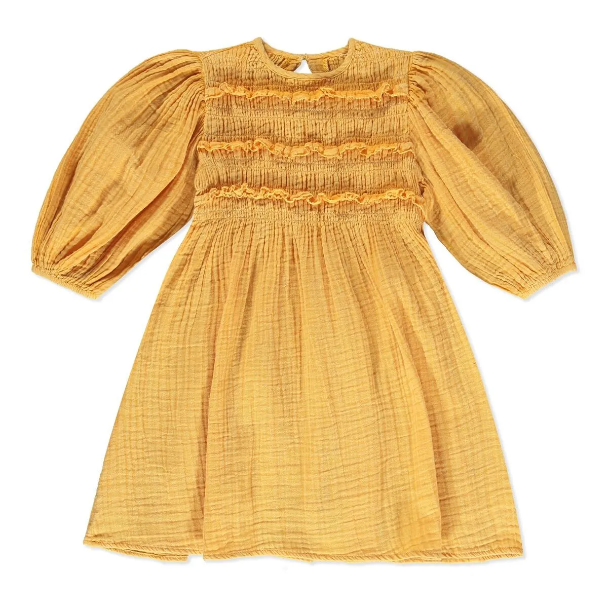 Chelsea Shirred Peasant Dress - Select Size