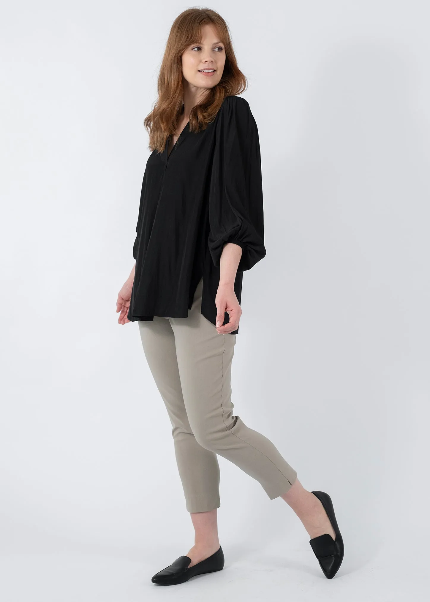 Everyday 7/8 Miracle Bengaline Pant in Raffia
