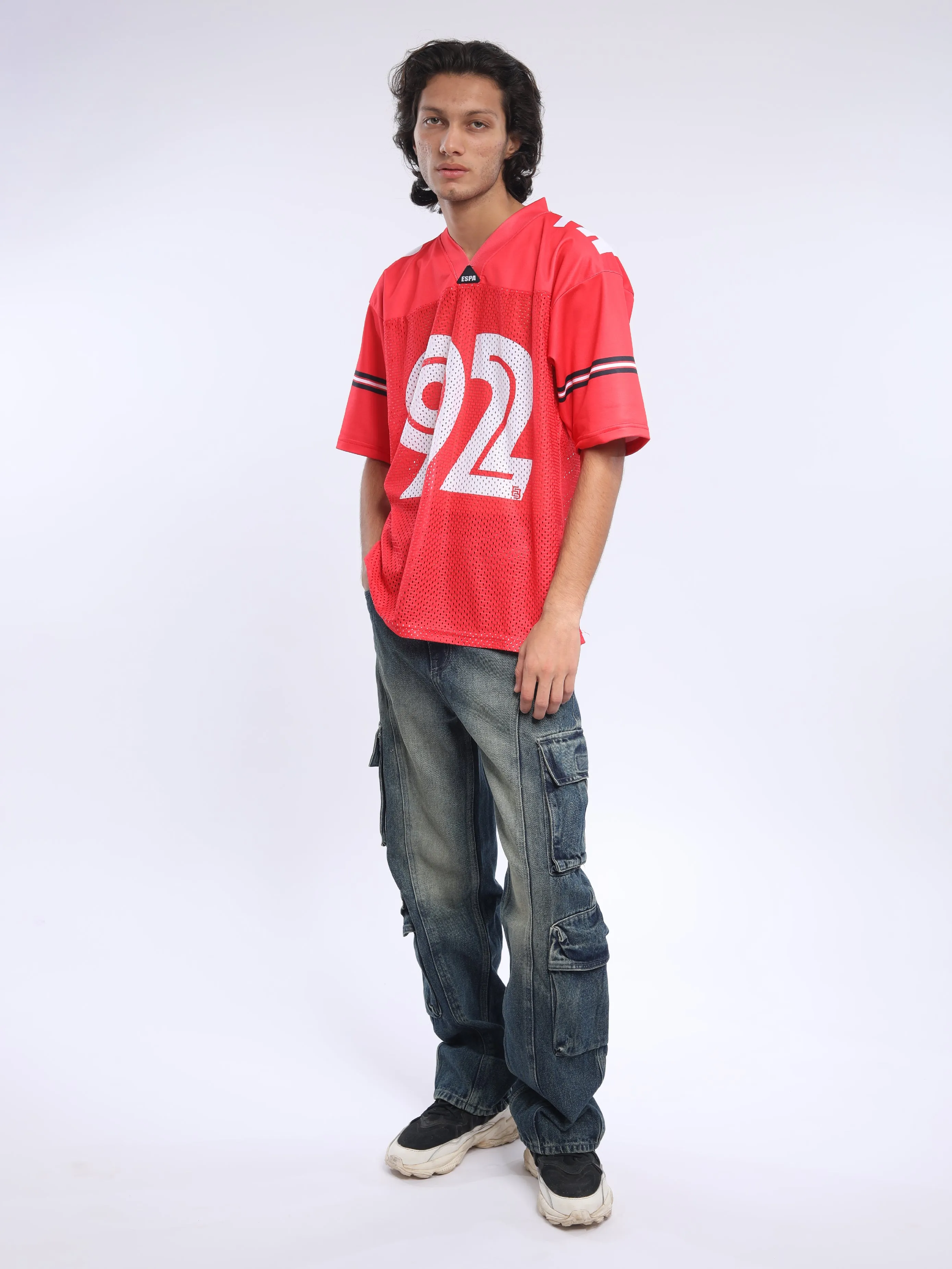 Griselda -  Baseball Printed Tshirt- Red