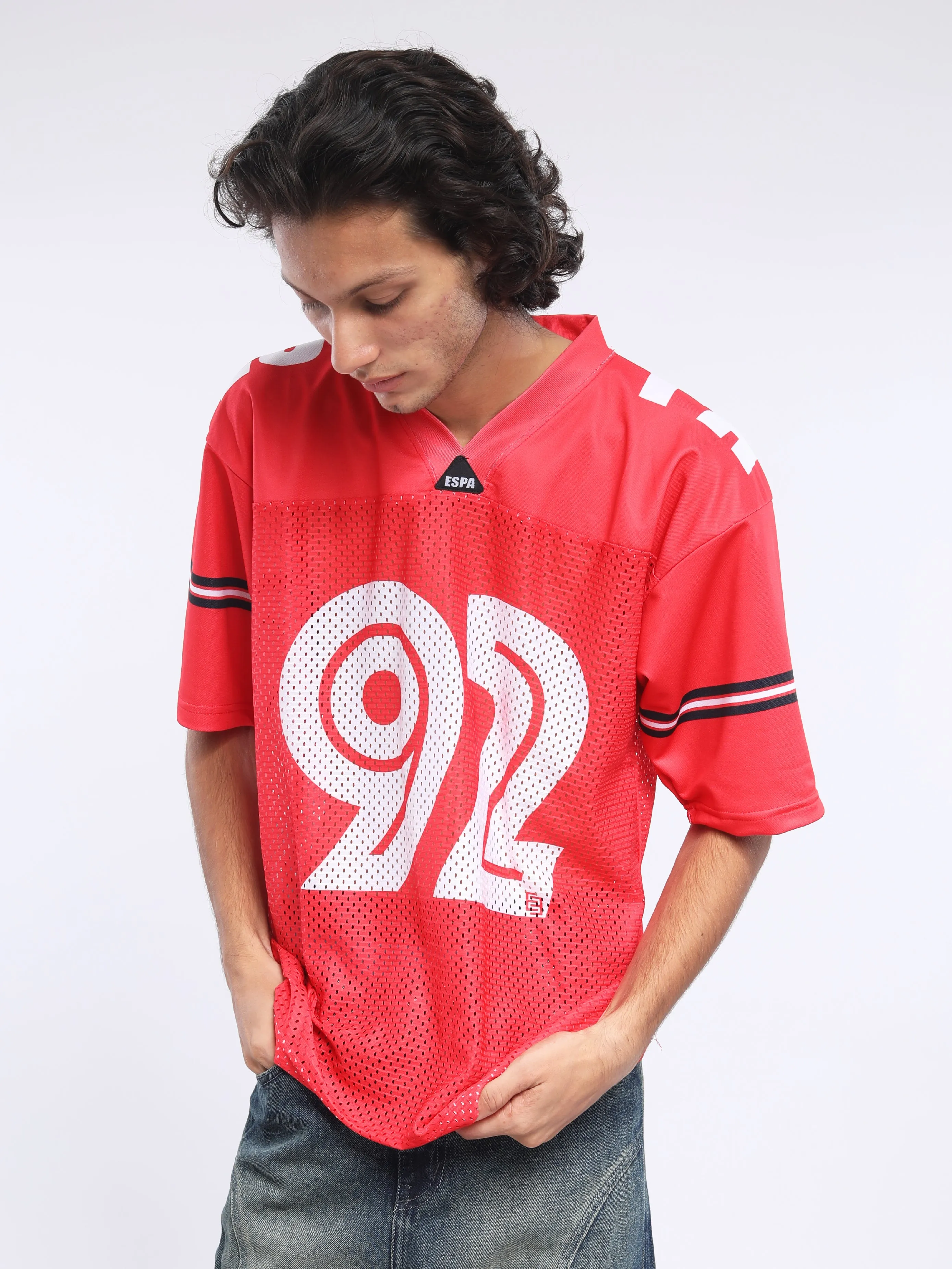 Griselda -  Baseball Printed Tshirt- Red