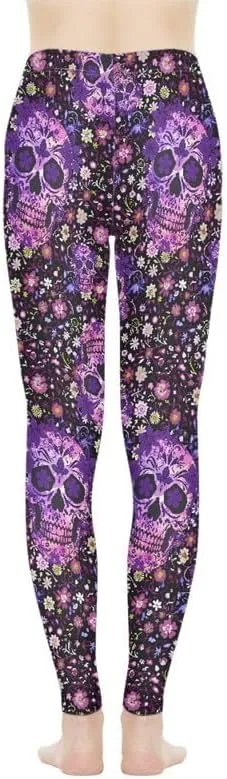 Irisjudy Pink Snake Skin Scrunch Butt Leggings Women Boho Skull Tummy Control Gym Yoga Pants Chinese Loong Running Leggings