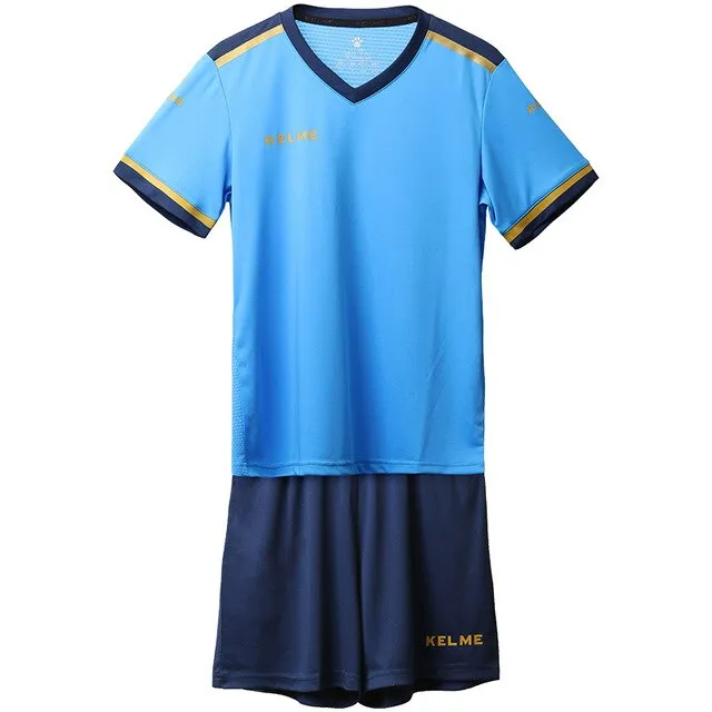 KELME Custom Kids Soccer Jersey Football Uniforms Training Suit Original Team Jersey Short Sleeve Breathable Child Boys 3873001