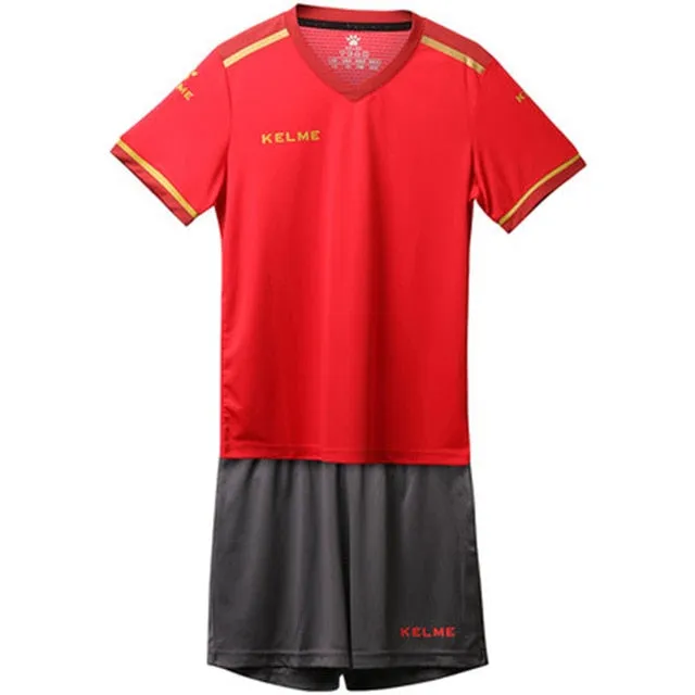 KELME Custom Kids Soccer Jersey Football Uniforms Training Suit Original Team Jersey Short Sleeve Breathable Child Boys 3873001