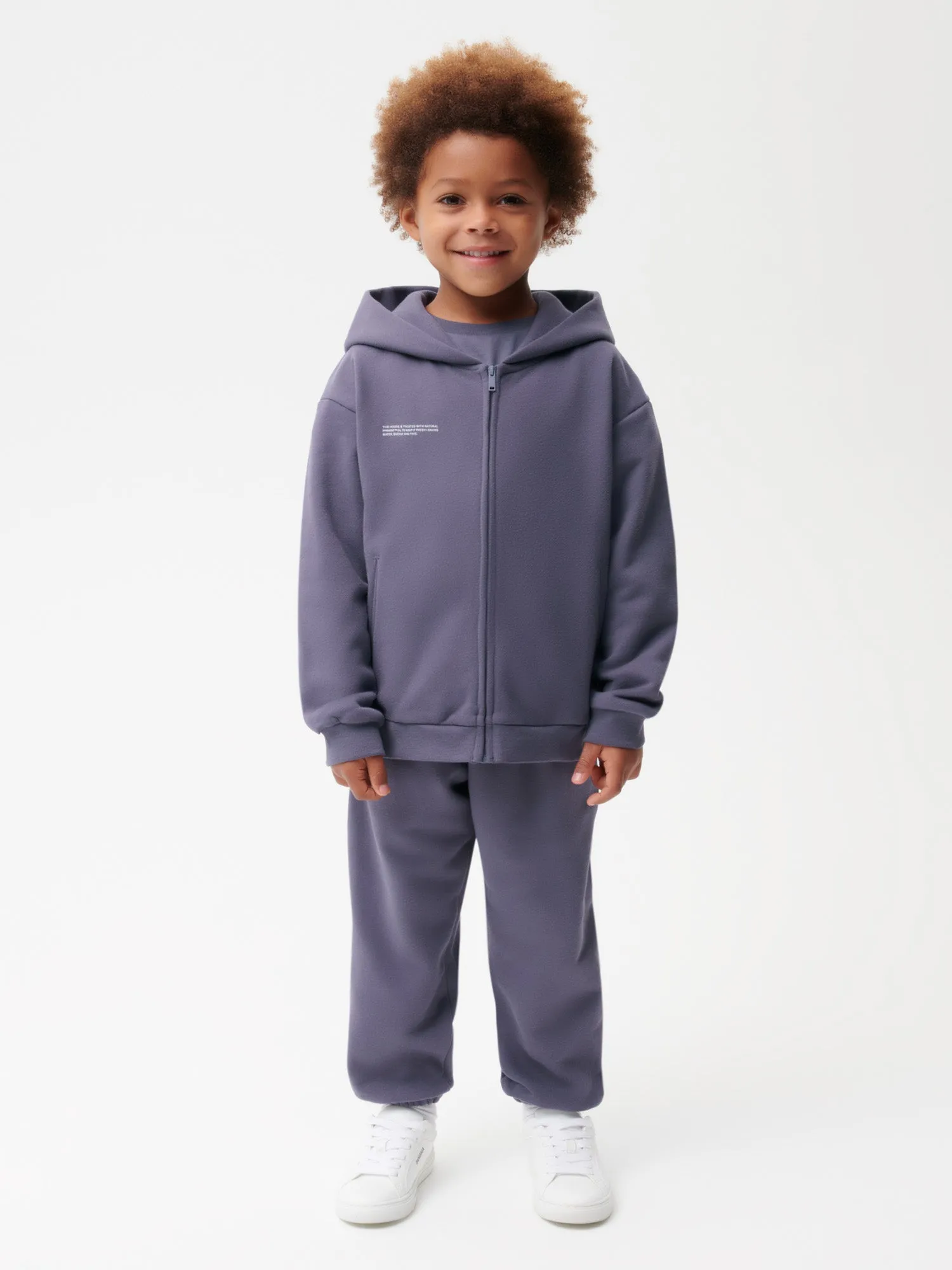 Kids' 365 Zipped Hoodie—slate blue