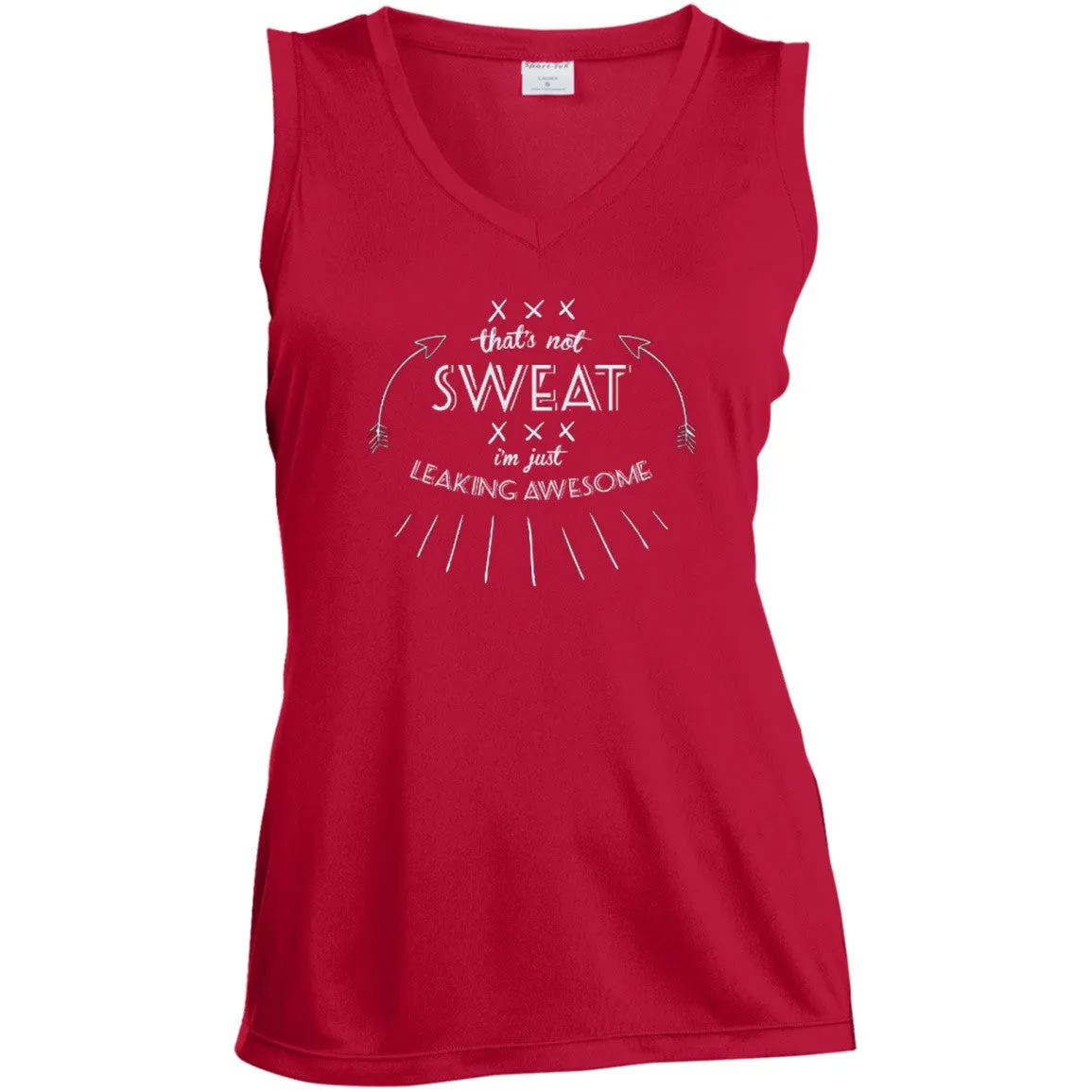 Leaking Awesome Ladies V Neck Dri-Fit
