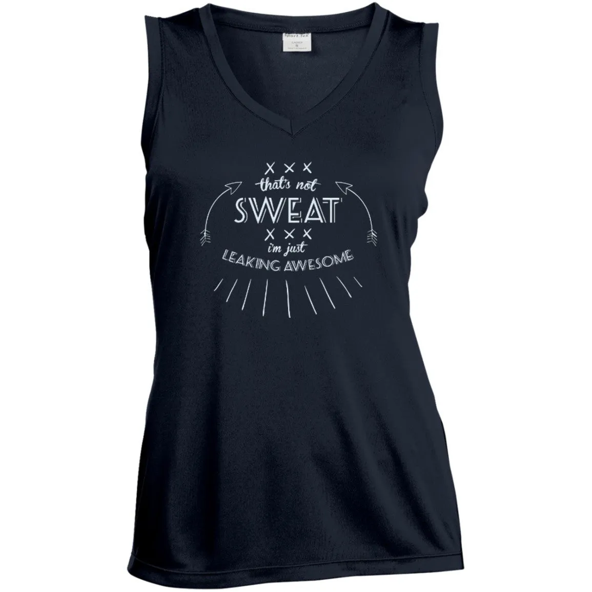 Leaking Awesome Ladies V Neck Dri-Fit