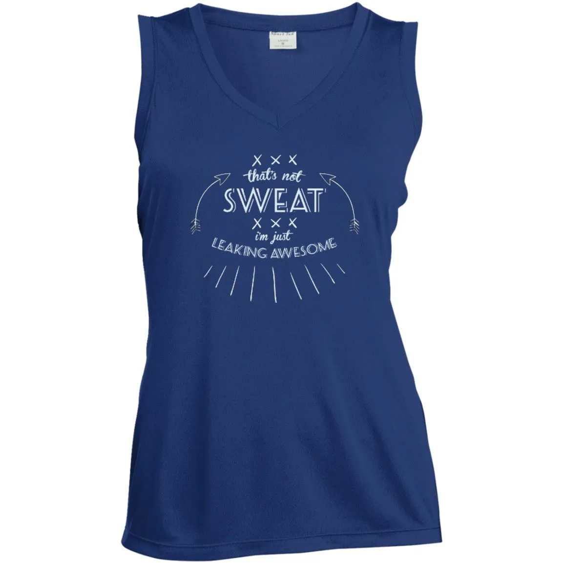 Leaking Awesome Ladies V Neck Dri-Fit