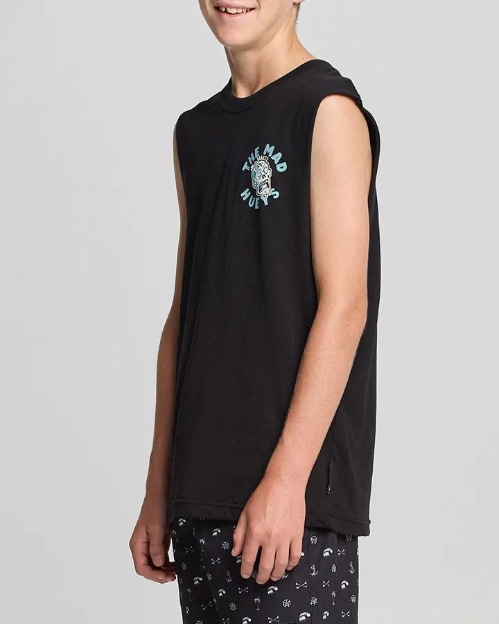 Mad Hueys Back From the Dead Muscle Tee - Black