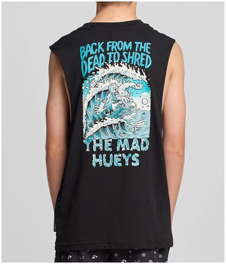 Mad Hueys Back From the Dead Muscle Tee - Black