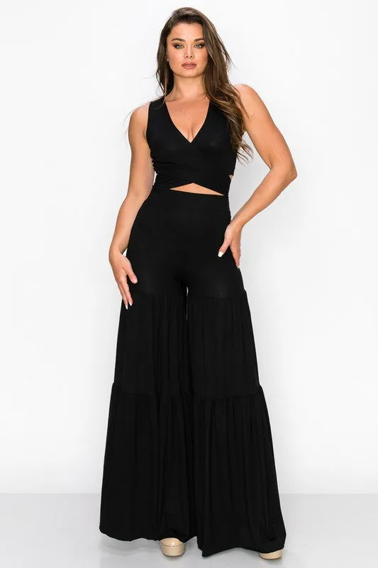 Mele Pants Set in Black