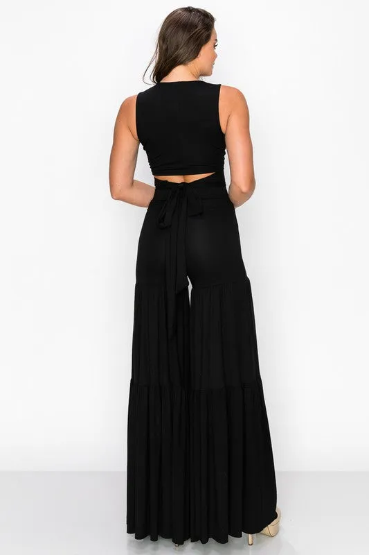 Mele Pants Set in Black