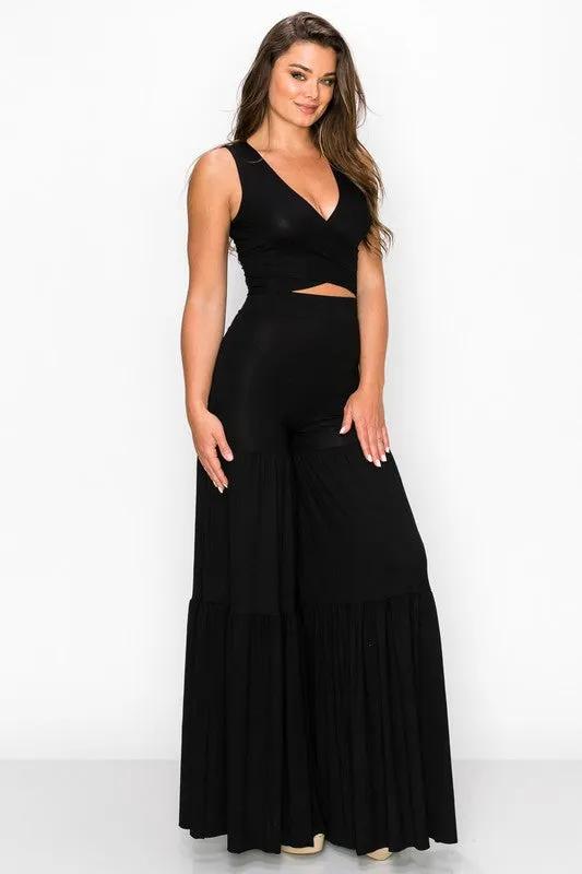 Mele Pants Set in Black