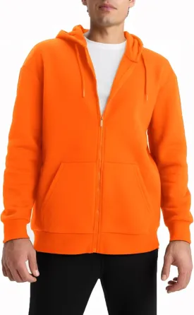 Men's Full Zip Hoodie Fleece Long Sleeve Hooded Sweatshirt Pullover Men Lightweight Athletic Hoodies