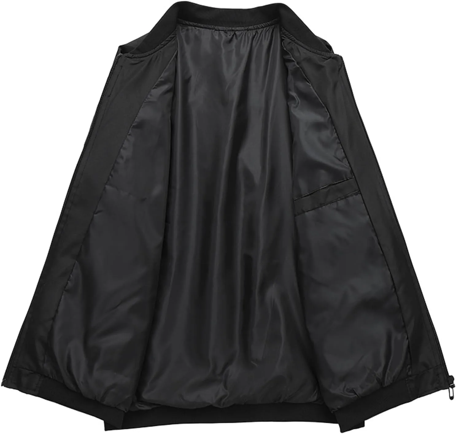 Men's Slim Fit Lightweight Softshell Flight Bomber Jacket Coat Spring Fall Zip Up Jacket Coats Windbreaker for Men