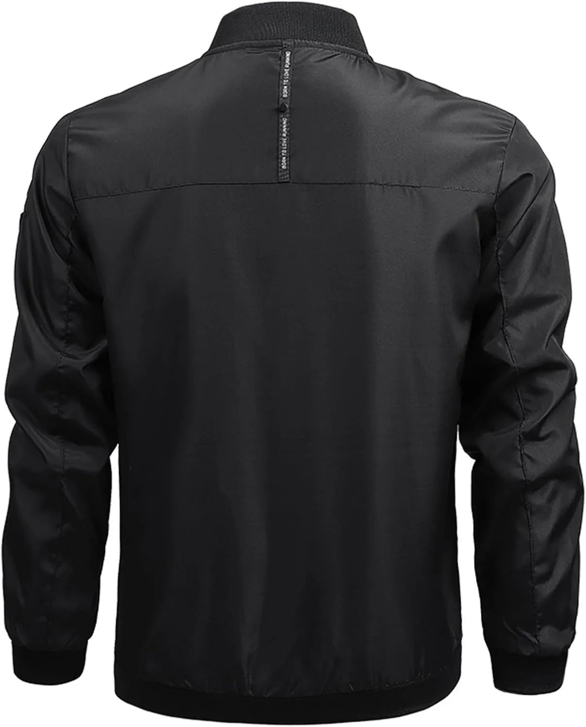 Men's Slim Fit Lightweight Softshell Flight Bomber Jacket Coat Spring Fall Zip Up Jacket Coats Windbreaker for Men