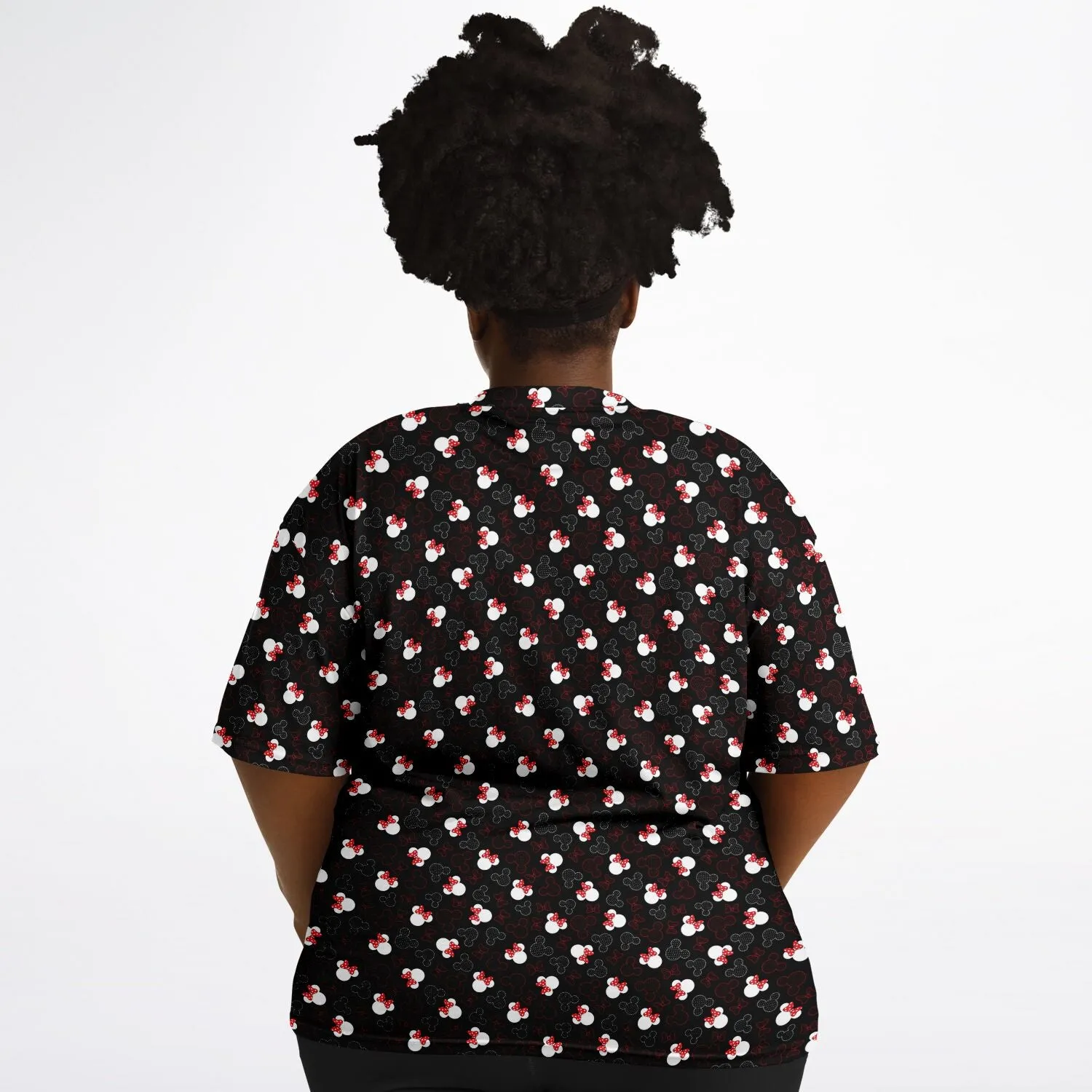 Mickey And Minnie Dots Unisex Plus-size T-Shirt