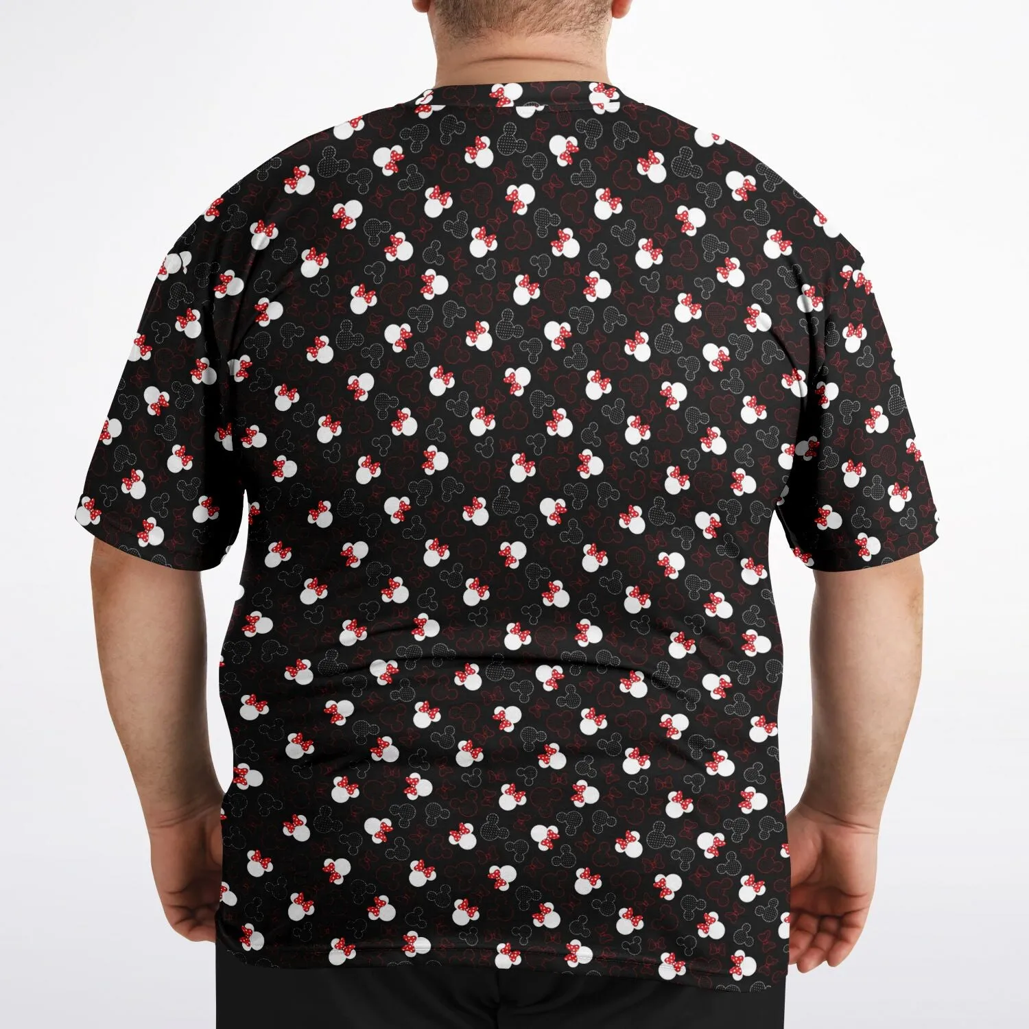 Mickey And Minnie Dots Unisex Plus-size T-Shirt