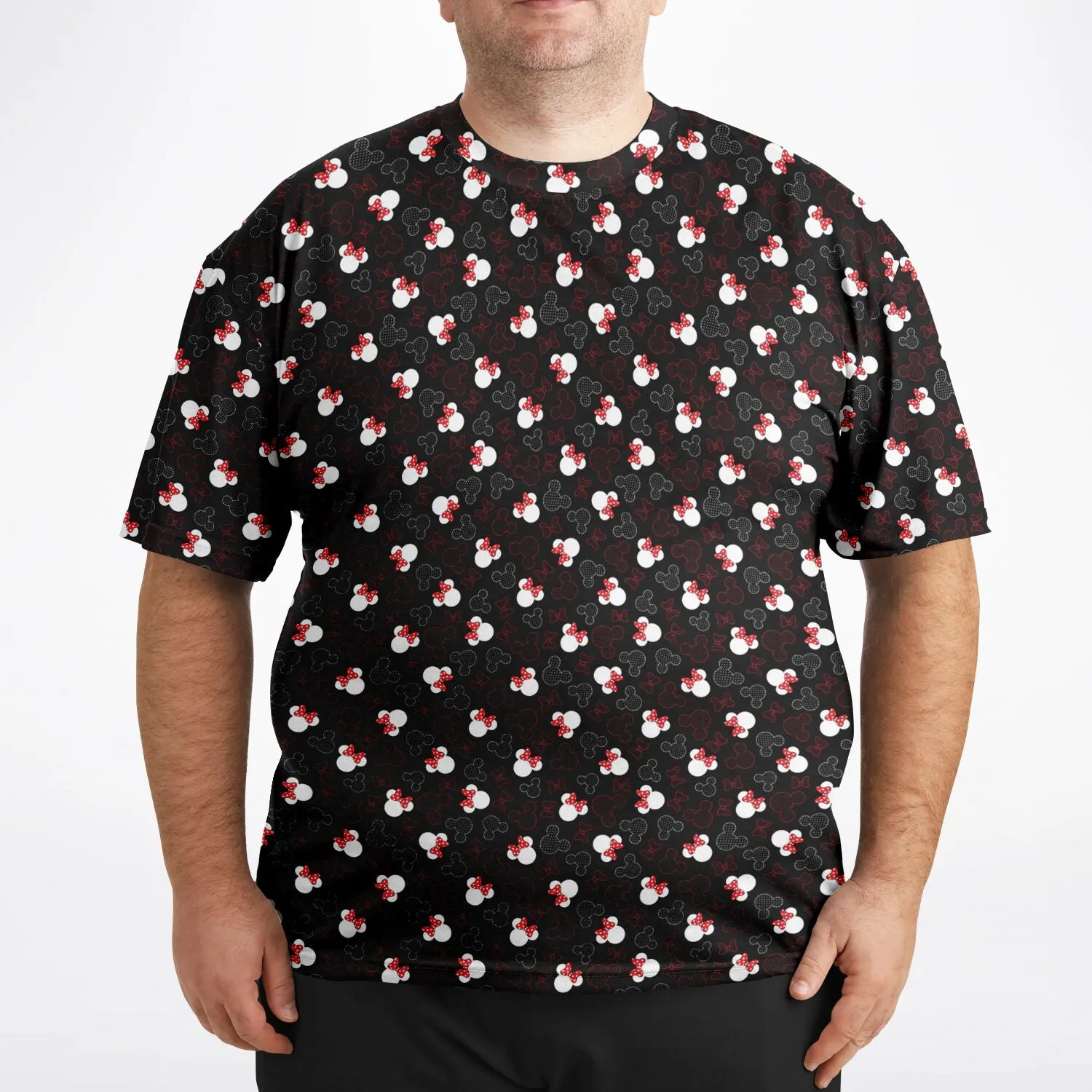 Mickey And Minnie Dots Unisex Plus-size T-Shirt