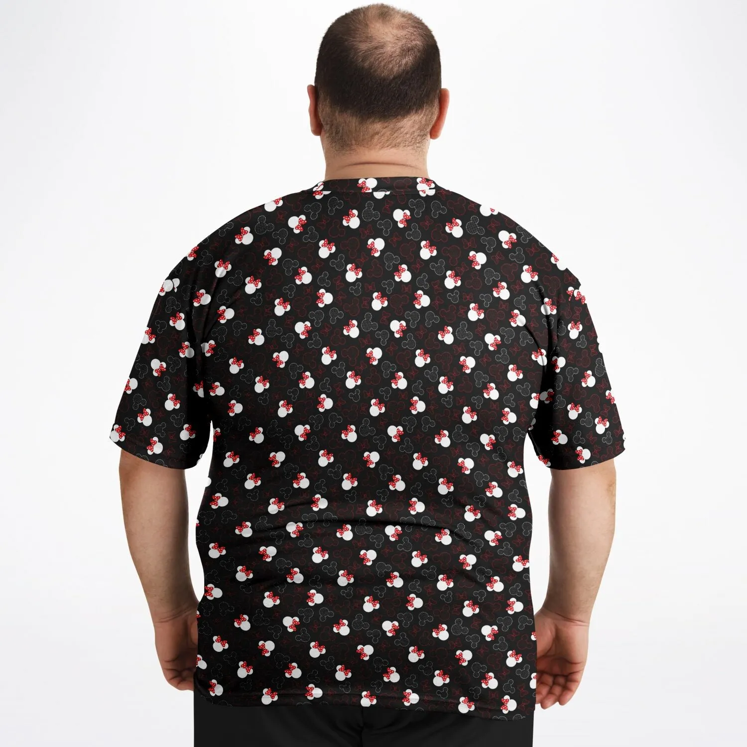 Mickey And Minnie Dots Unisex Plus-size T-Shirt