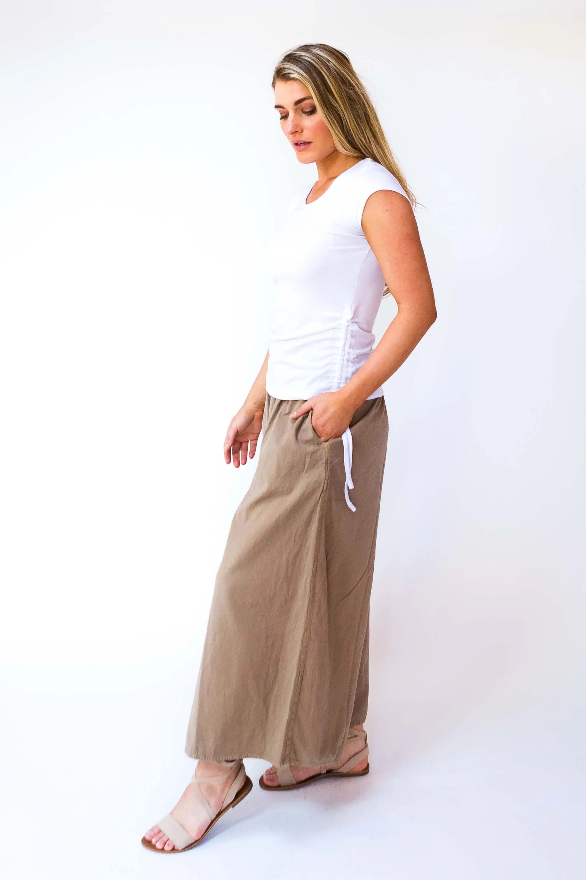 Palazzo Pants - Sand