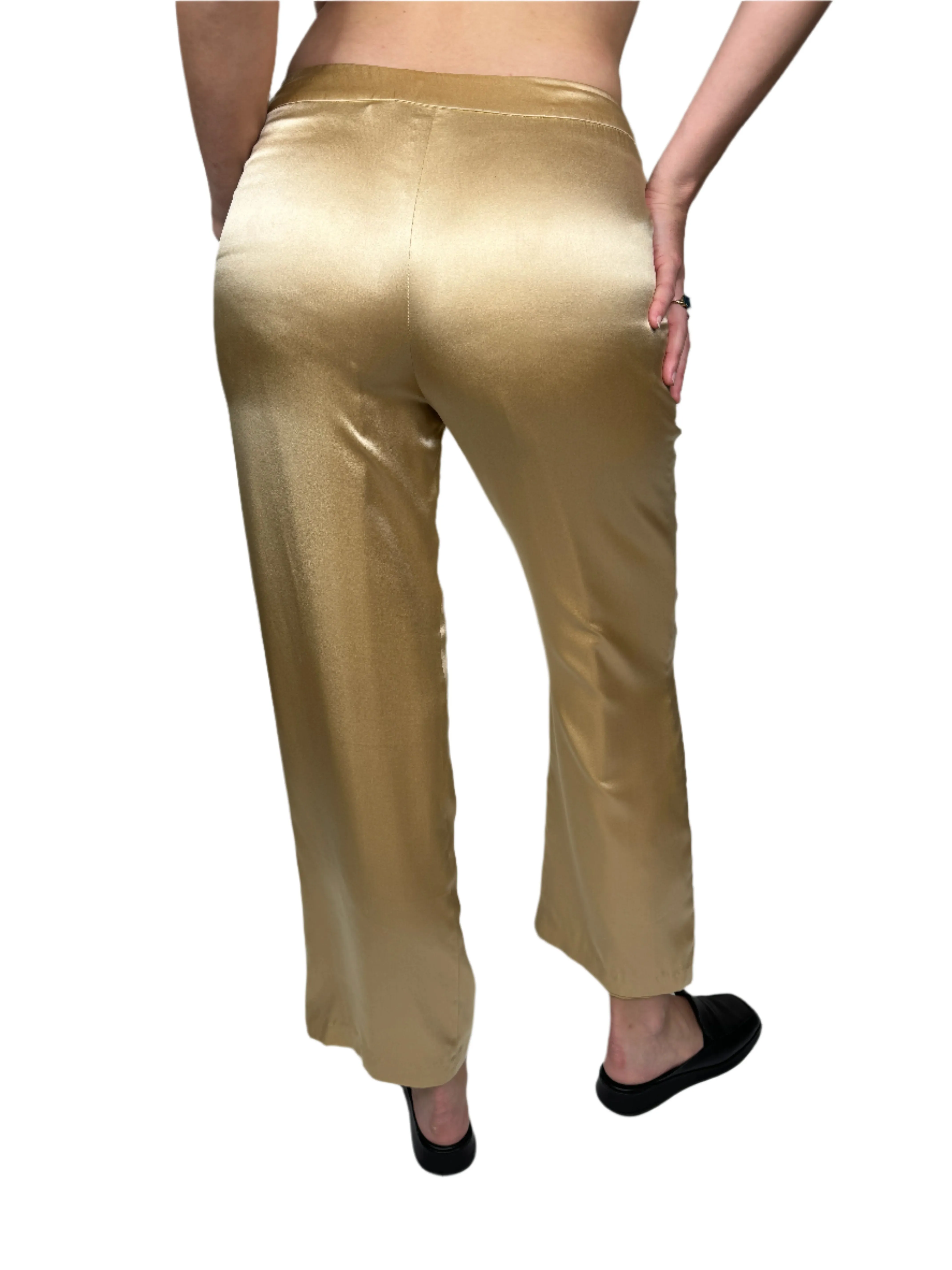 Sara Campbell, Beige Satin Pants 1990s