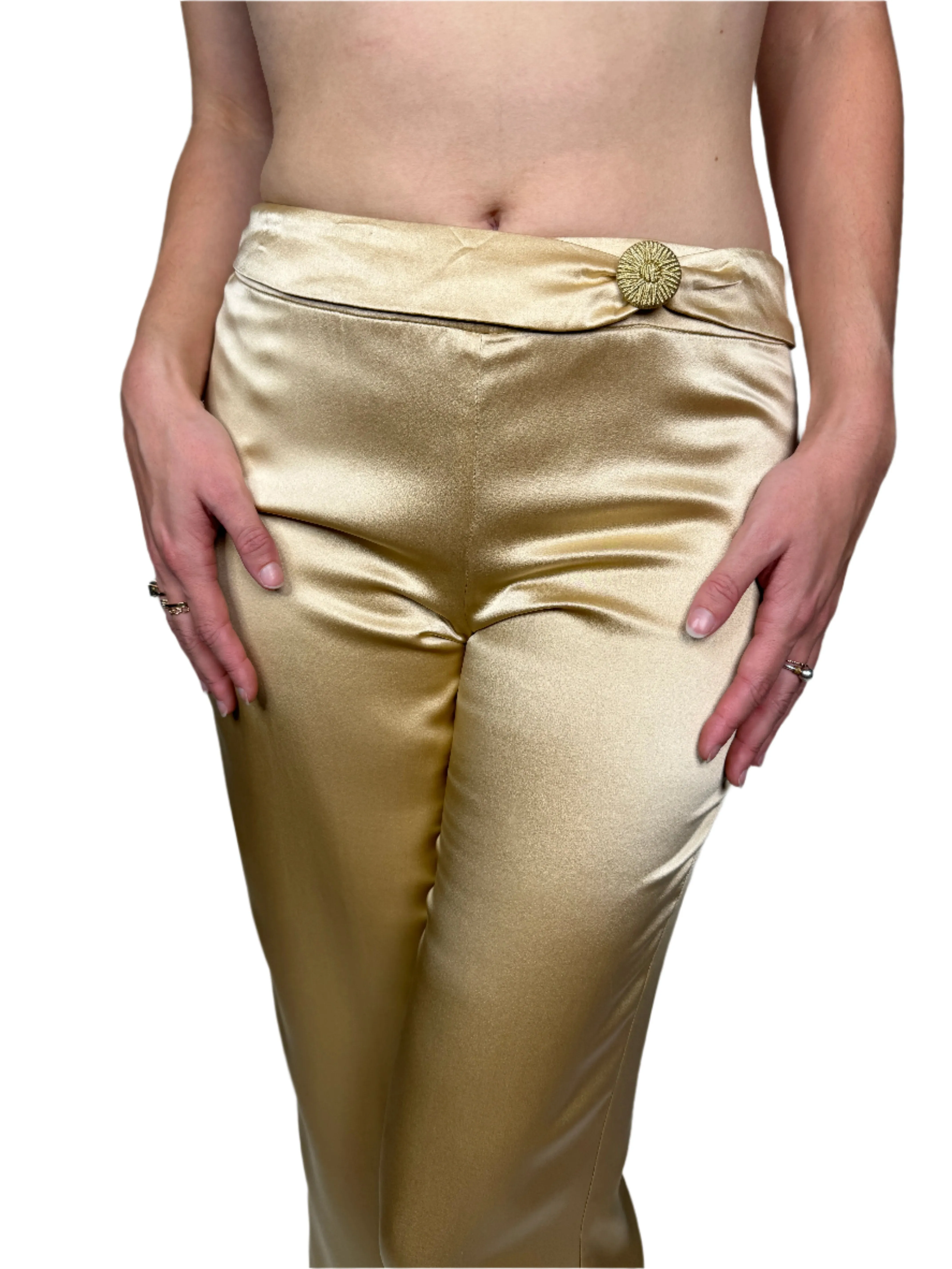 Sara Campbell, Beige Satin Pants 1990s