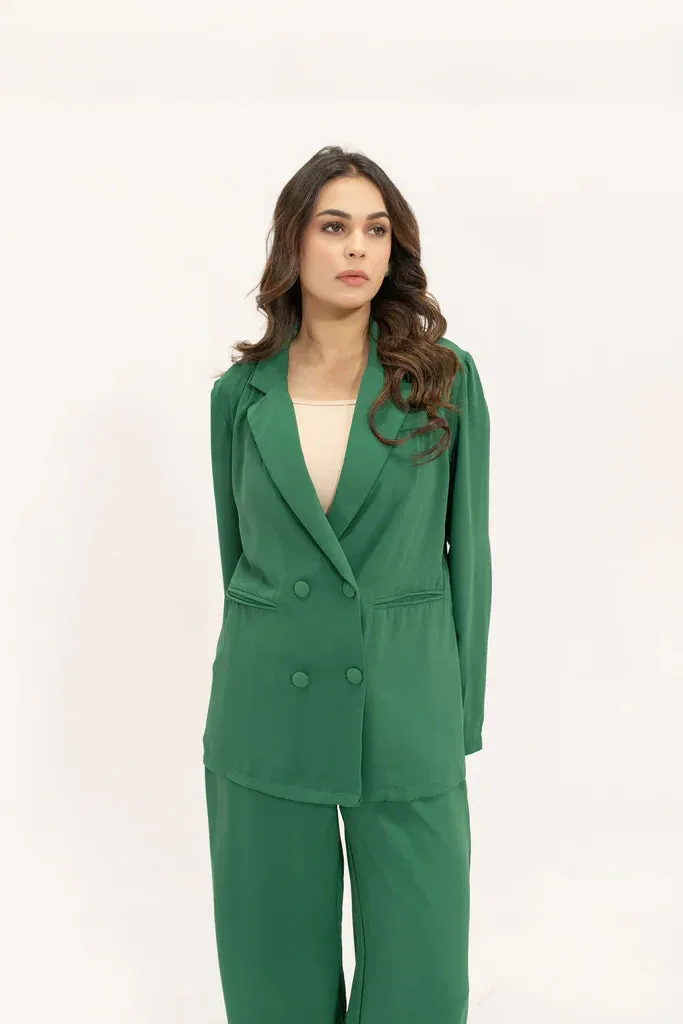 Spring Summer 24 - Safiya Green Double Breasted Suit