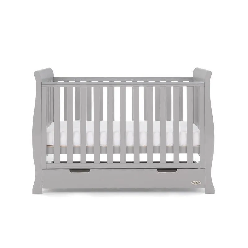 Stamford Mini Sleigh Cot Bed - Warm Grey