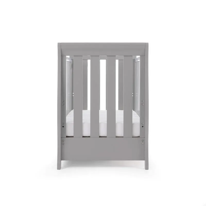Stamford Mini Sleigh Cot Bed - Warm Grey