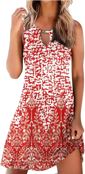 Summer Beach Dresses for Women 2025 Vacation Casual Cotton Sundress, Boho Sundress, Cruise Wear, Hawaiian Dresses