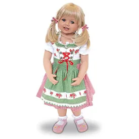The Ashton-Drake Galleries Louisa Lifelike Child Doll with Authentic Bavarian Costume by Monika Peter-Leicht 31-inches