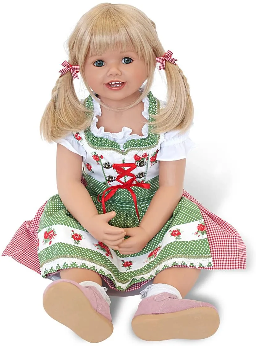 The Ashton-Drake Galleries Louisa Lifelike Child Doll with Authentic Bavarian Costume by Monika Peter-Leicht 31-inches