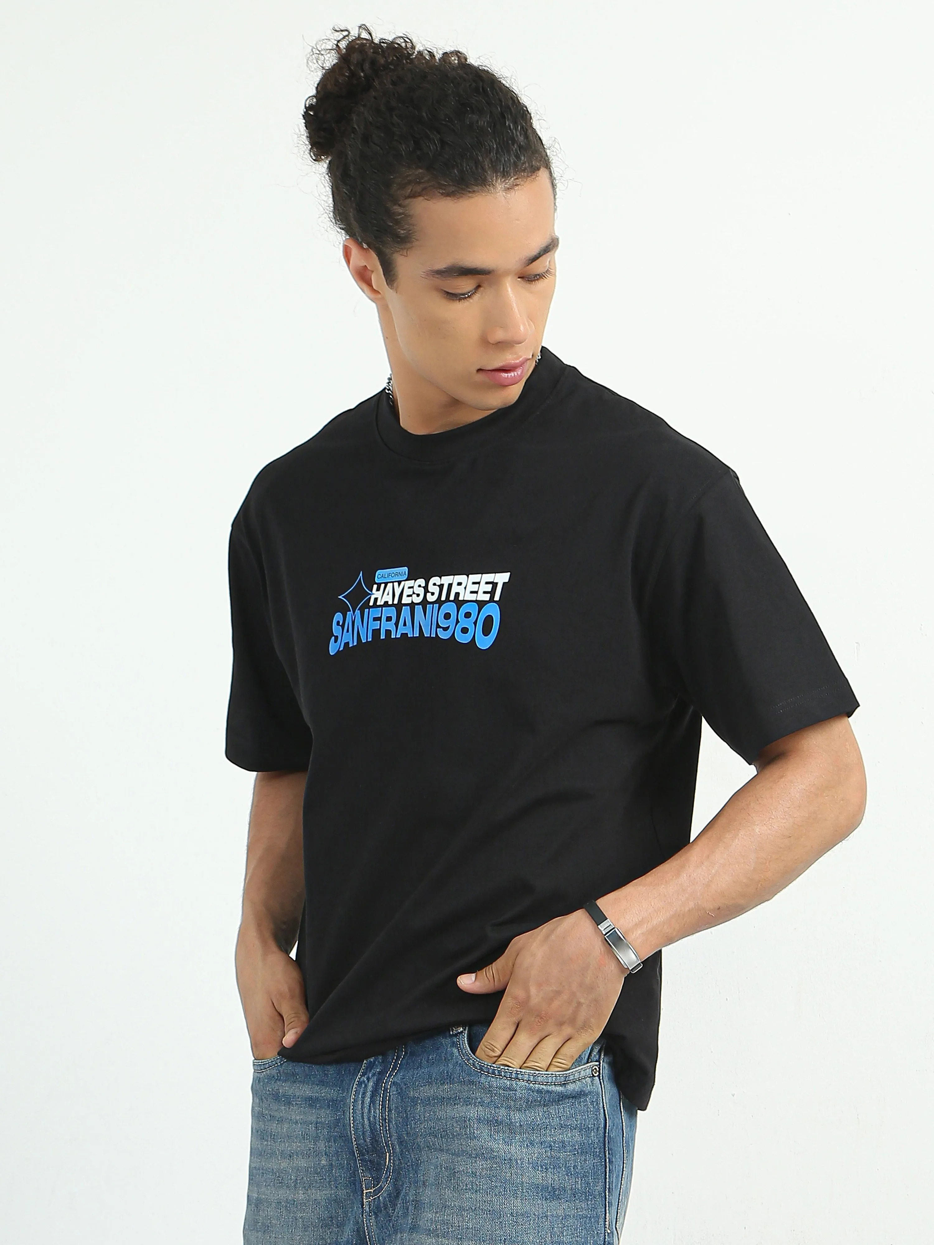 Vel - Printed Tshirt - Black