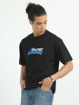 Vel - Printed Tshirt - Black