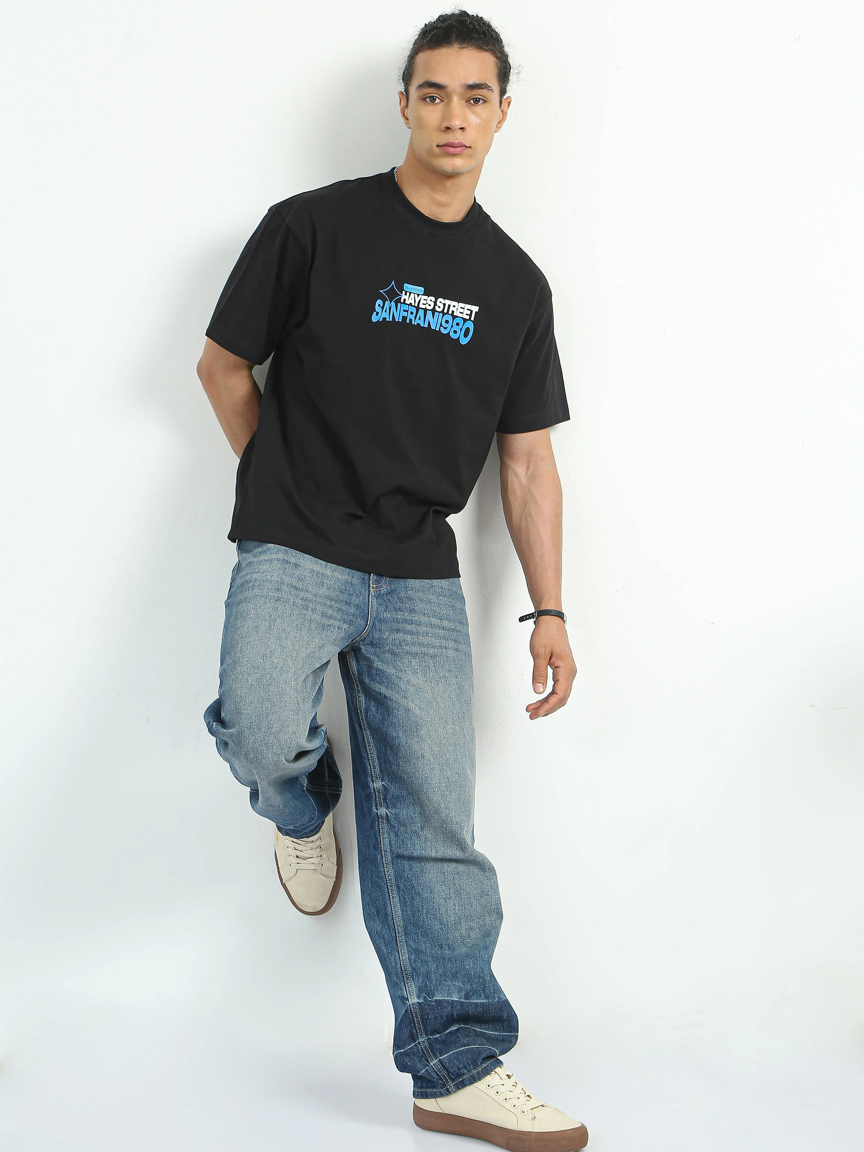 Vel - Printed Tshirt - Black