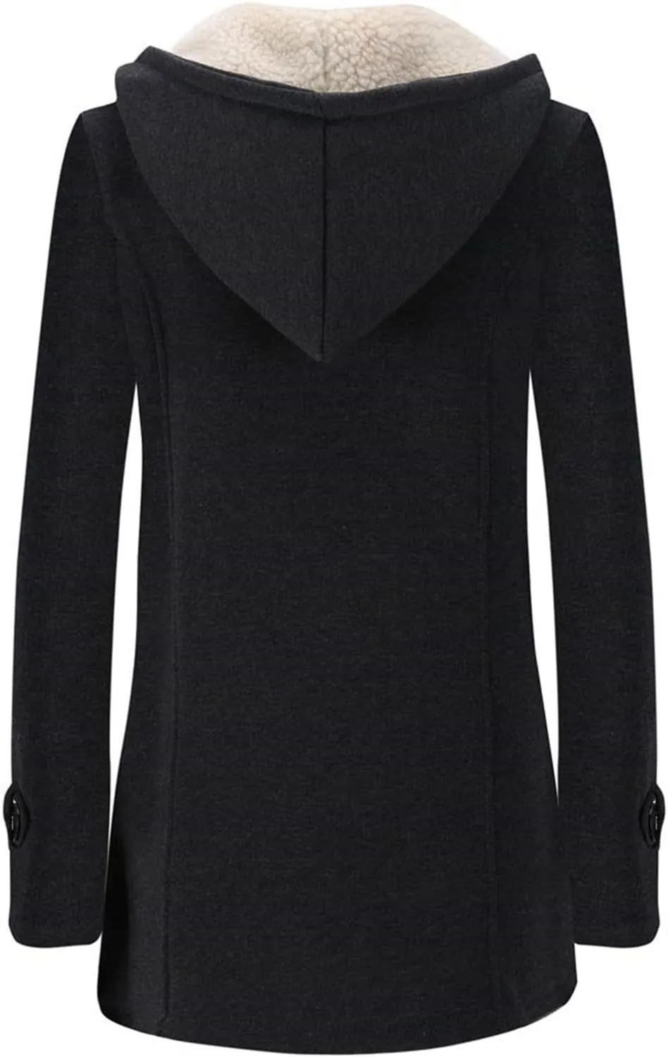 Winter Coats for Women 2024 Fashion Zipper Hooded Jacket Warm Lightweight Fleece Plush Comfy Wool Coats with Pockets