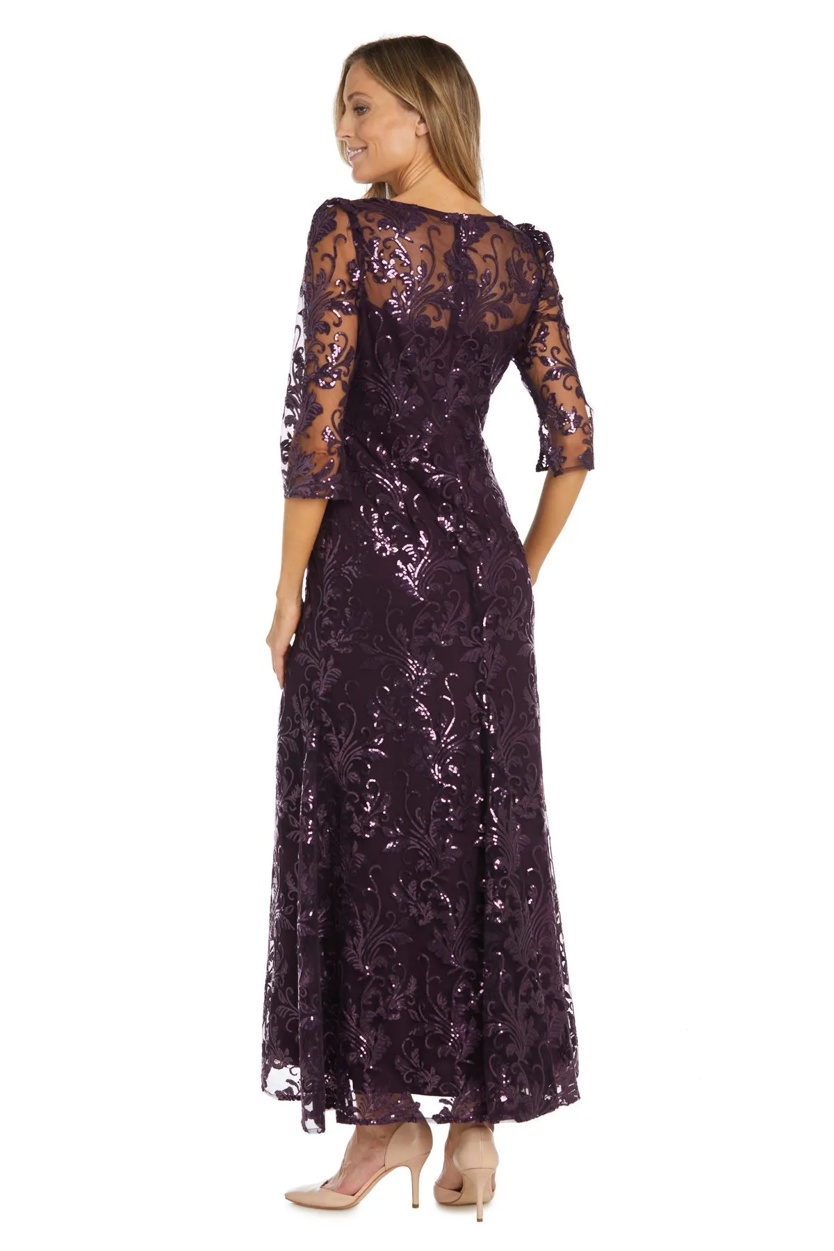 Women's Sequined Elegance Long Formal Gown